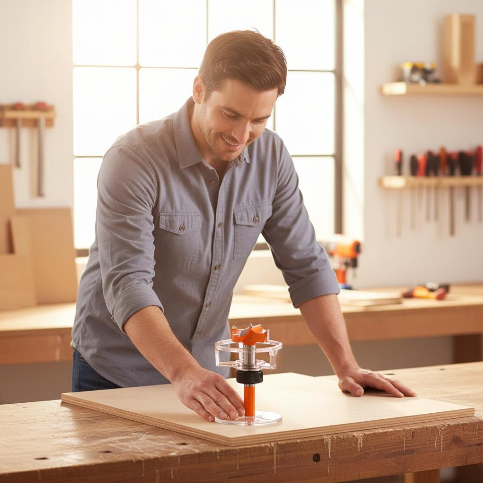Cabinet Hinges - 35mm Cup Drilling Jig Adjustable Positioning