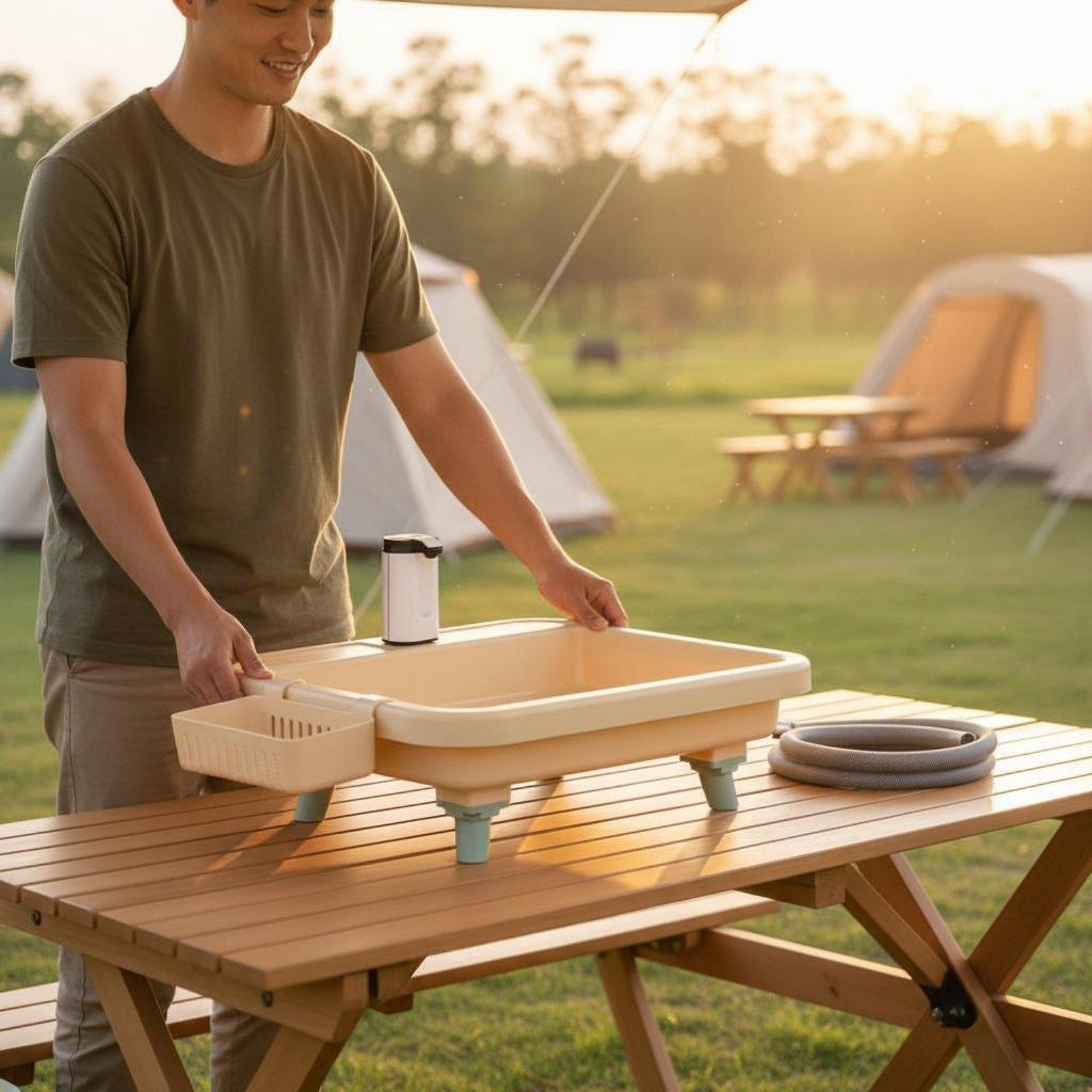 Faucet - Portable Camping Sink with Built-in Faucet