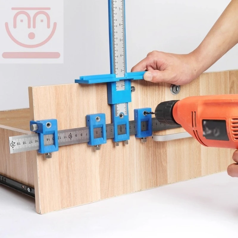 Door Handle - Woodworking handle positioner, auxiliary tool cabinet