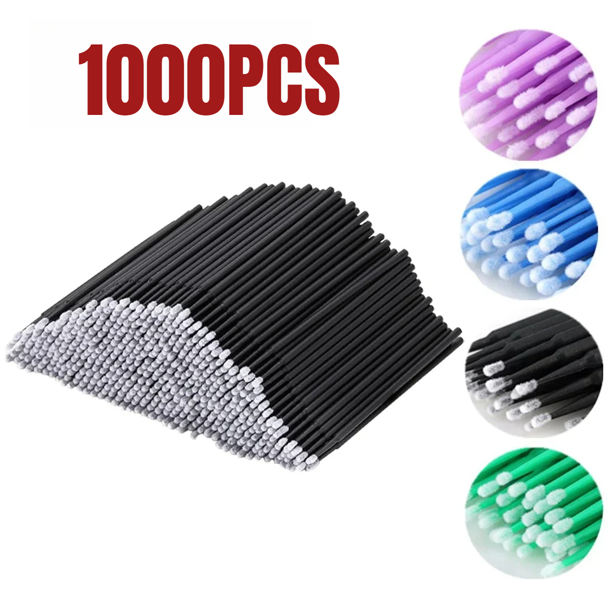 Paint Brush - 1000/500PCS Eyelash Cleaning Brush Highly Colorful