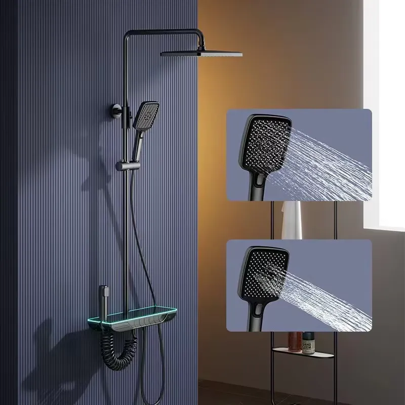 Faucet - Smart Digital Thermostatic Shower Set Brass