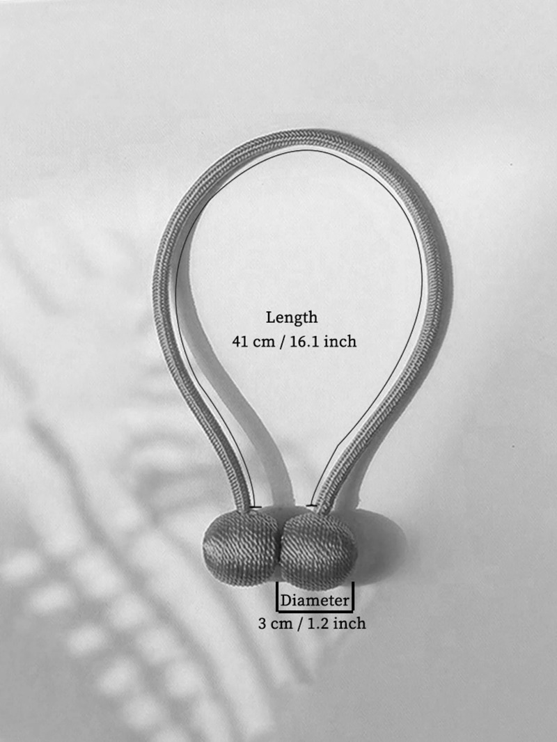 2pcs Curtain Straps with Rope  - огляд і ціна Curtain Rods