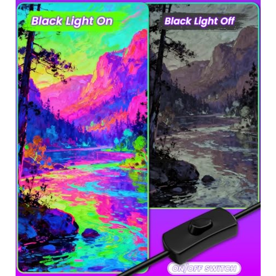 4W Pack LED Black Light Bar, B - огляд і ціна Light Switch