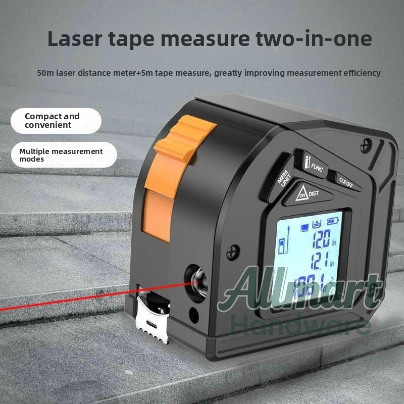 50m Laser Rangefinder with 5m  - огляд і ціна Tape Measure