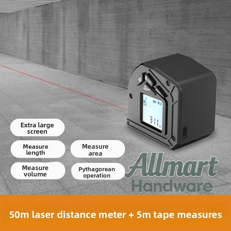 50m Laser Rangefinder with 5m  - огляд і ціна Tape Measure
