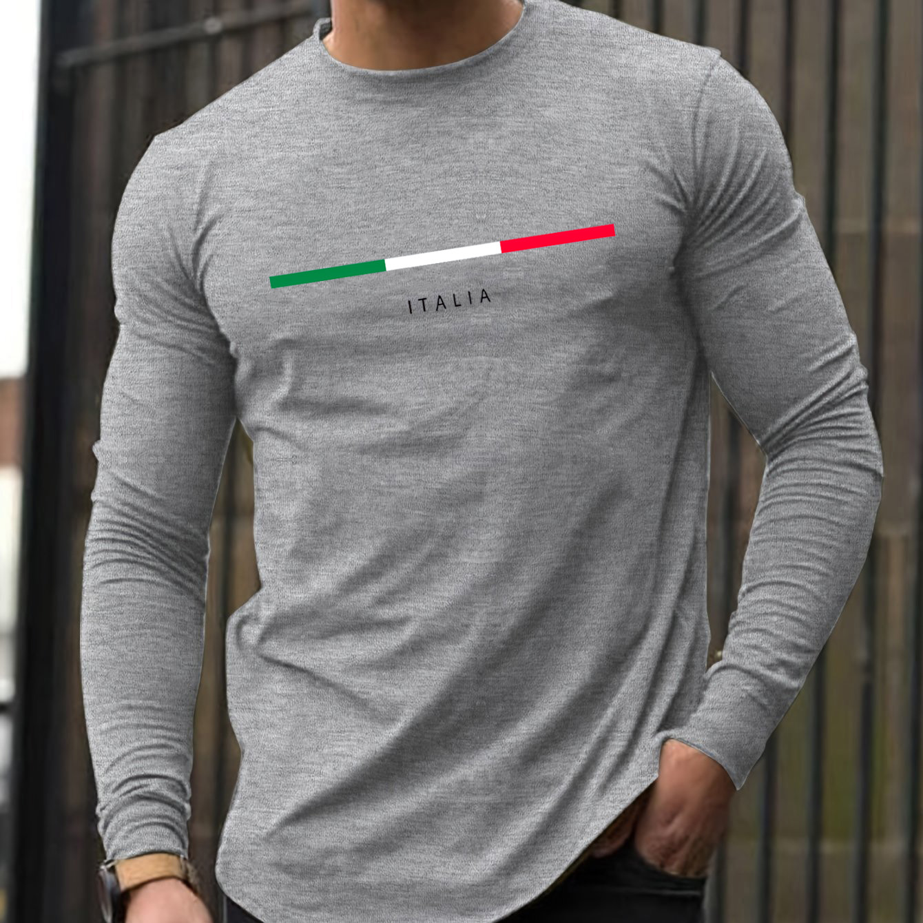 100% pure cotton men's long sl - огляд і ціна Wallpaper