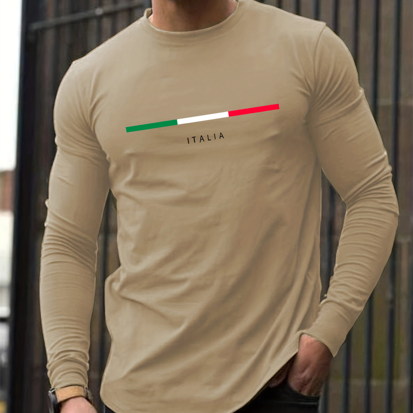 100% pure cotton men's long sl - огляд і ціна Wallpaper