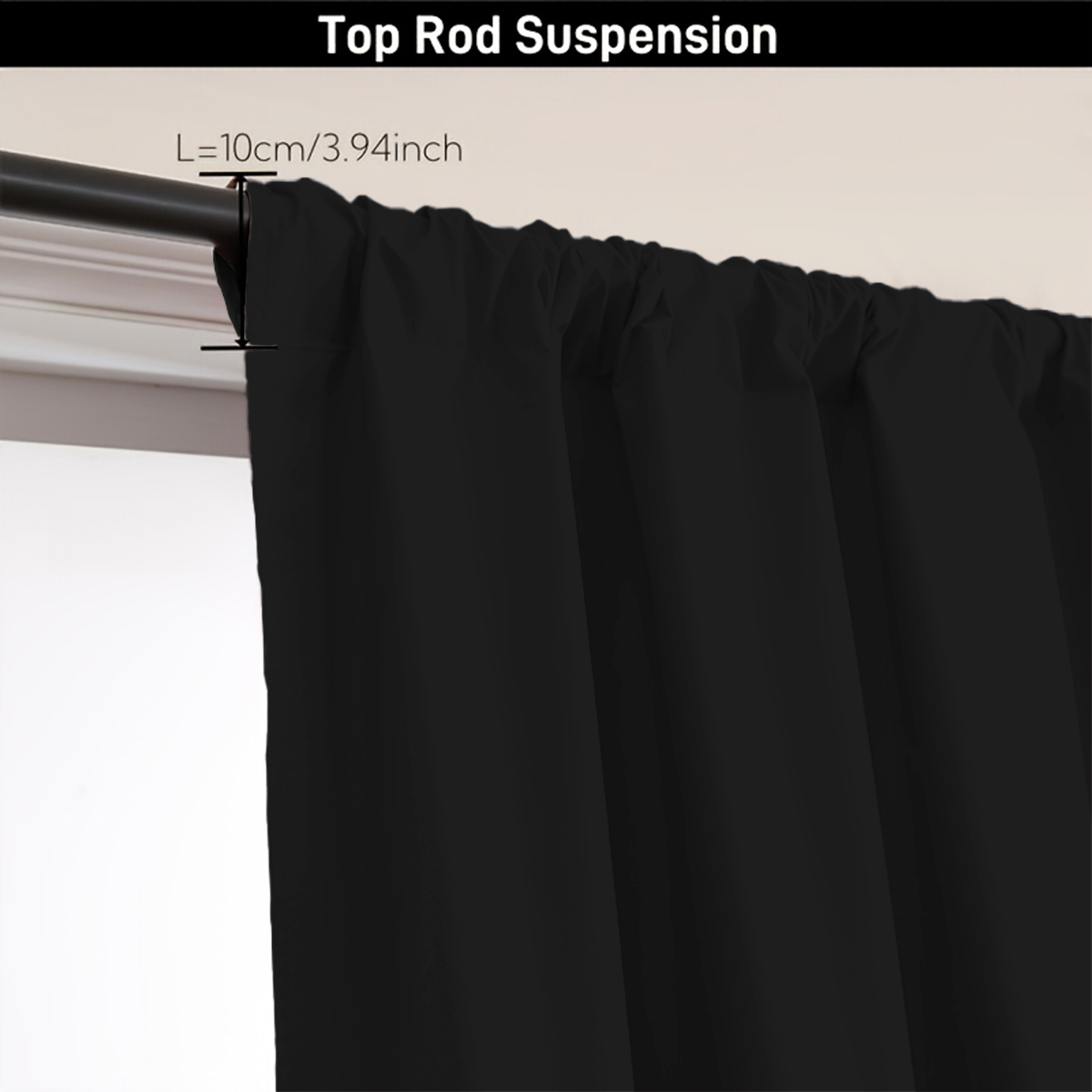 1 Piece of Simple Solid Color  - огляд і ціна Curtain Rods