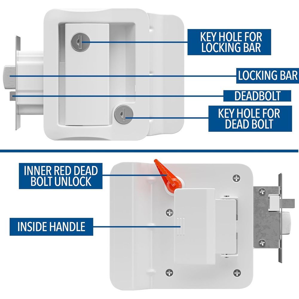 RV Door Lock Replacement with  - огляд і ціна Door Handle