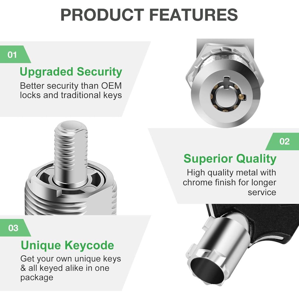 5 Pack Cabinet Lock with Keys, - огляд і ціна Door Lock