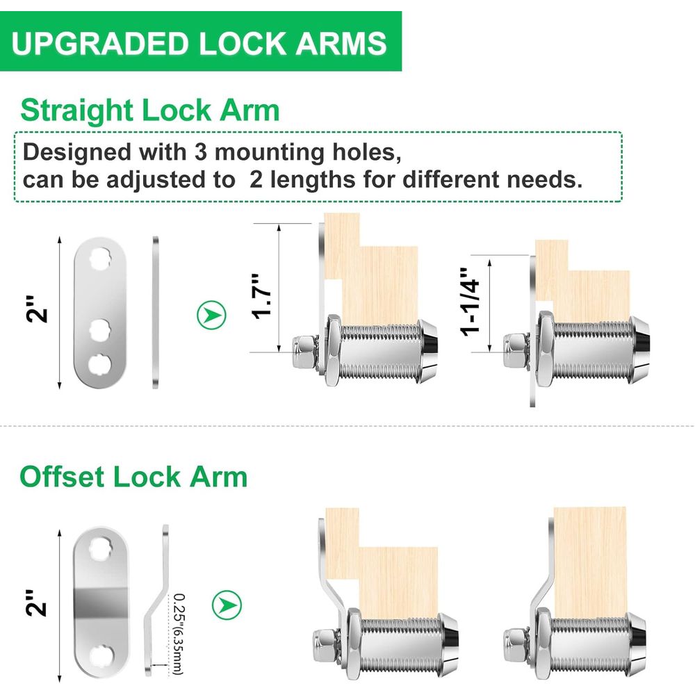 5 Pack Cabinet Lock with Keys, - огляд і ціна Door Lock