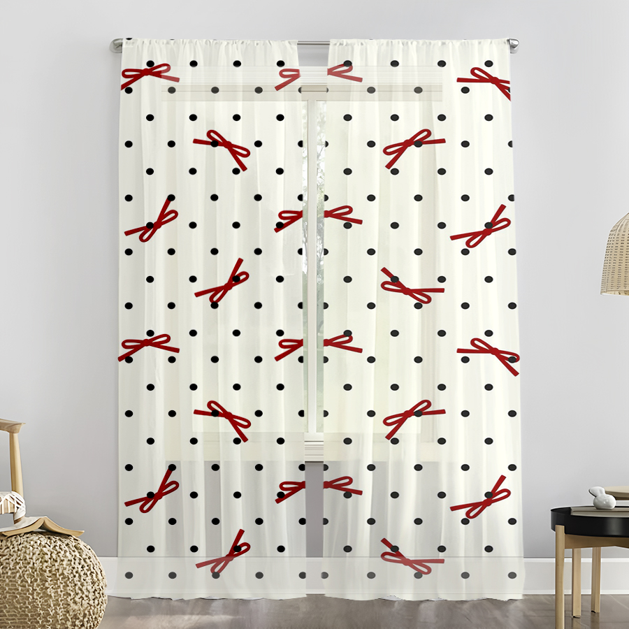 2PCS Christmas Curtains, Black - огляд і ціна Curtain Rods