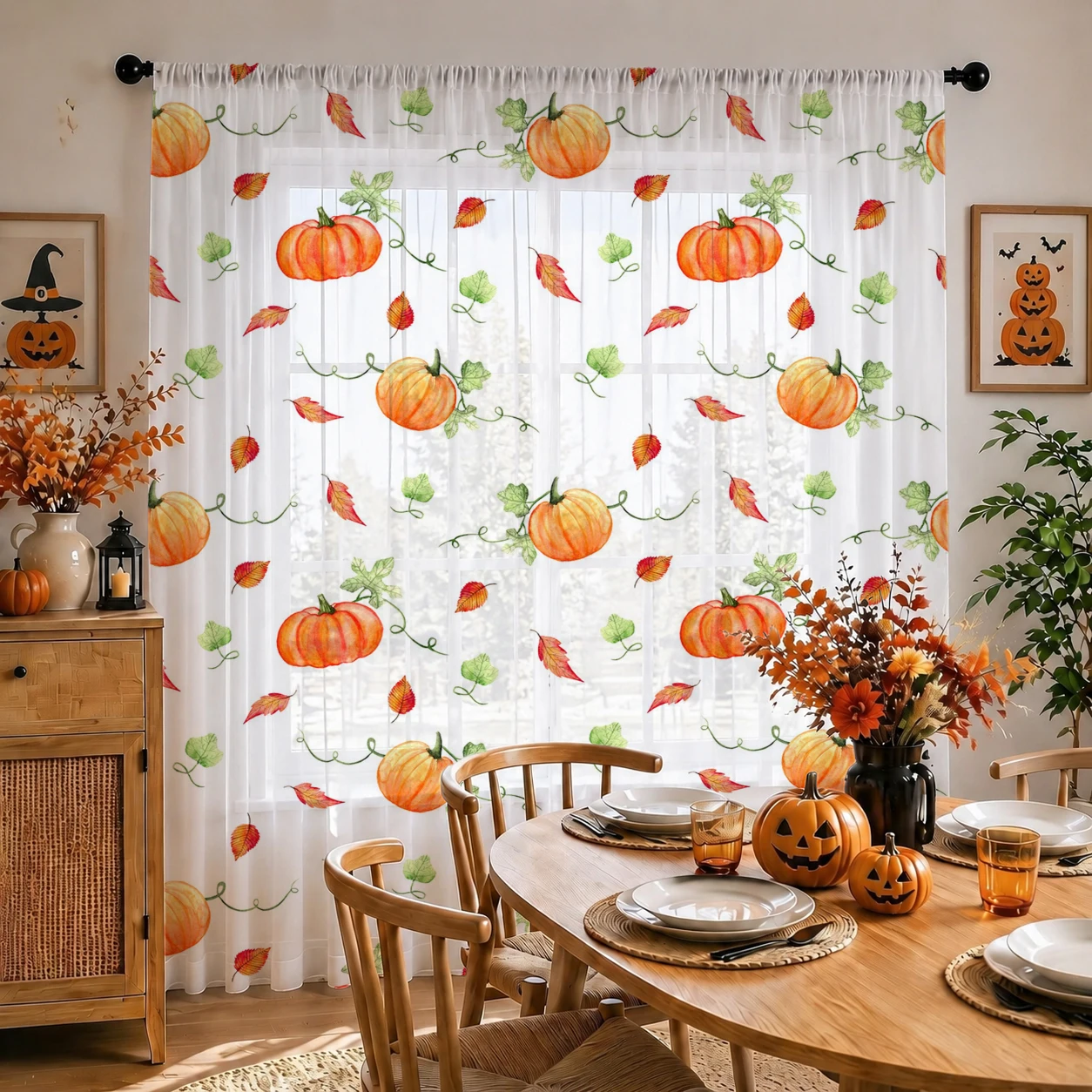 1Pc Rod Pocket Home Decor Hall - огляд і ціна Curtain Rods