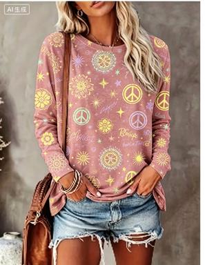 Women Long Sleeve T‑Shirt Hipp - огляд і ціна Wallpaper
