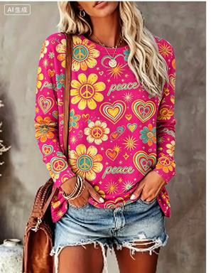 Women Long Sleeve T‑Shirt Hipp - огляд і ціна Wallpaper