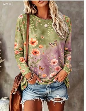 Women Long Sleeve T‑Shirt Grad - огляд і ціна Wallpaper