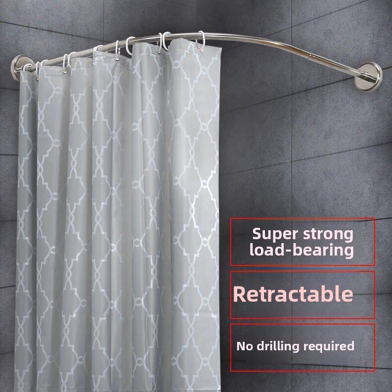 Arc Shaped Bathroom Shower Rod - огляд і ціна Curtain Rods