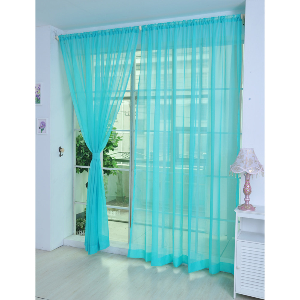 Transparent Voile Window Sheer - огляд і ціна Curtain Rods