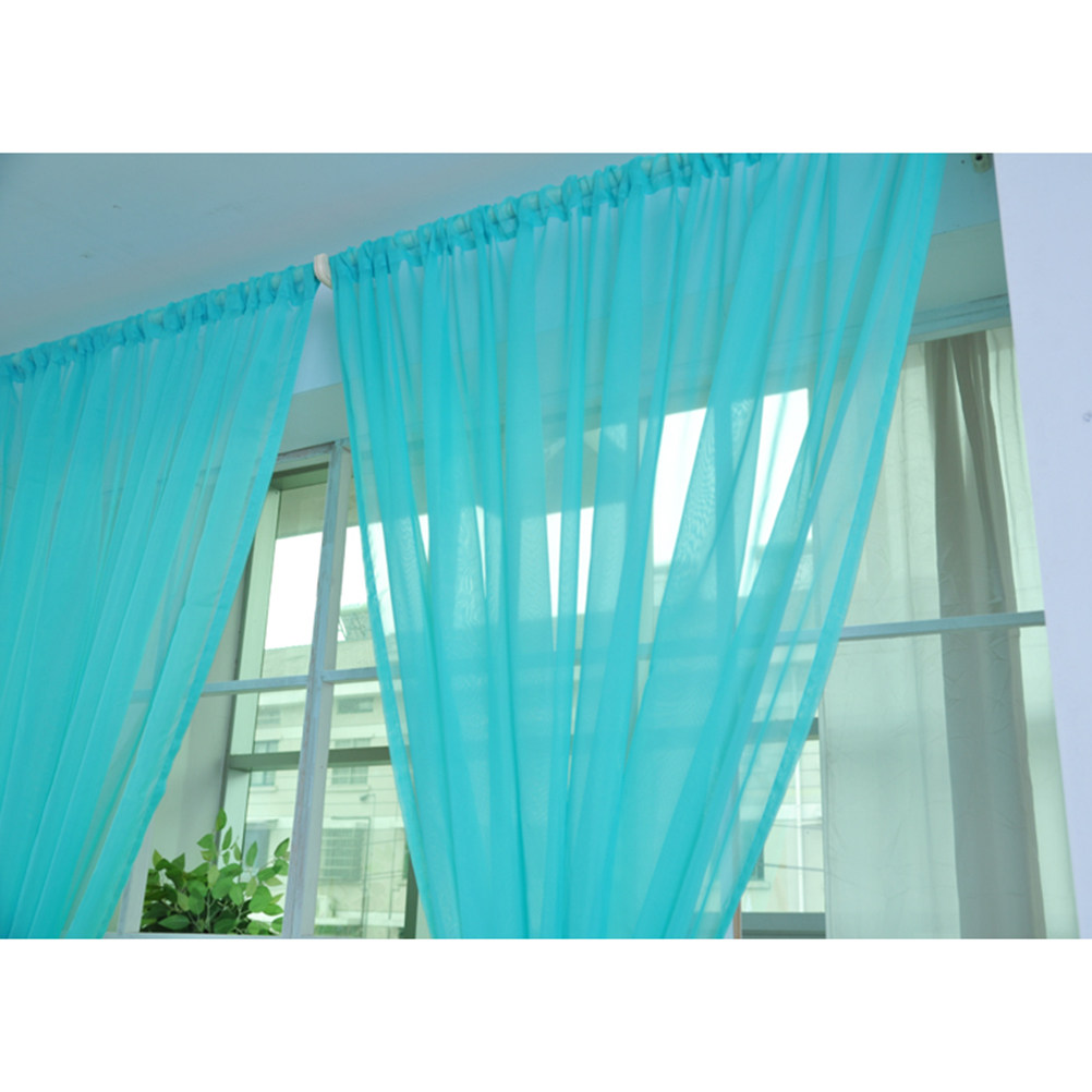 Transparent Voile Window Sheer - огляд і ціна Curtain Rods