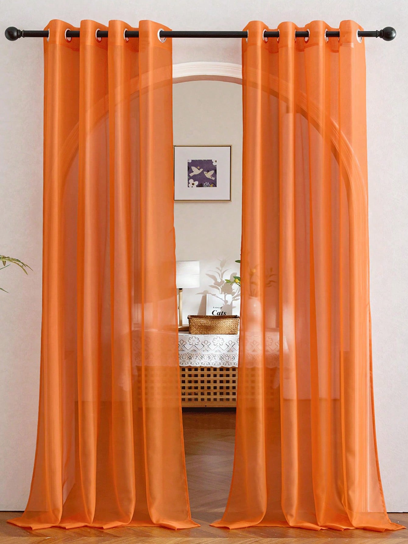 1pc Elegant Transparent Orange - огляд і ціна Curtain Rods