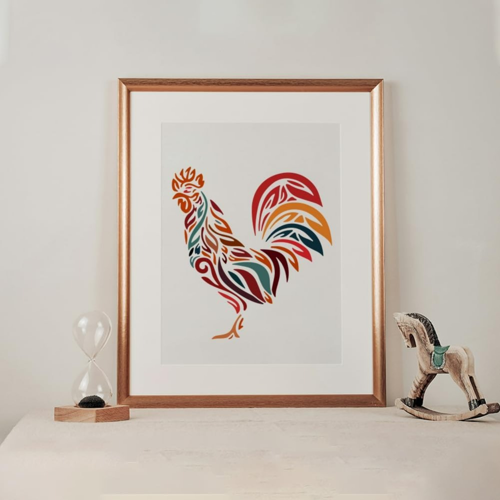 Chicken Stencil 11.8×11.8inch  - огляд і ціна Paint Brush