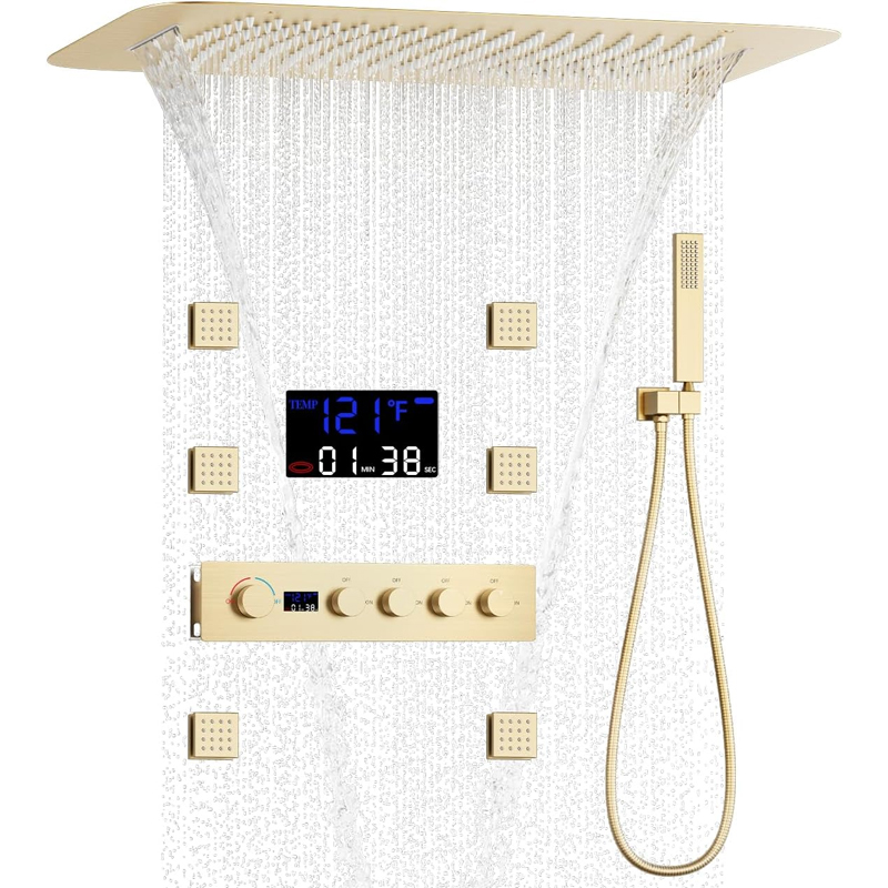 Brass Brushed Gold Digital Dis - огляд і ціна Faucet